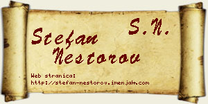 Stefan Nestorov vizit kartica